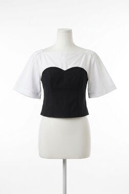 NEW SIMKHAI hallen combo top in white multi